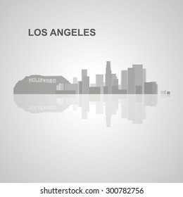 Los Angeles skyline  for your design, concept Illustration.