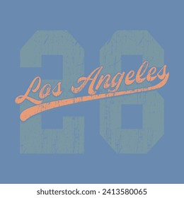 Los Angeles Slogan, College Typography, Campus Print, Campus Slogan Print