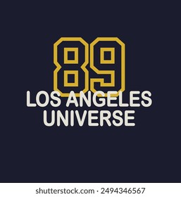 los angeles Slogan graphic for t-shirt , varsity slogan