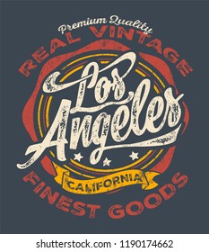 los angeles sport typography, t-shirt graphics, vectors 