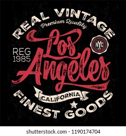 los angeles sport typography, t-shirt graphics, vectors