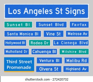 Los Angeles Street Signs