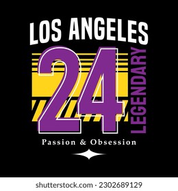 El lema de Los Angeles streetwear y2k cita el logotipo vintage de estilo vectorial icono de fondo. Adecuado para camisetas, ropa, afiche, pancarta, volante, pegatina