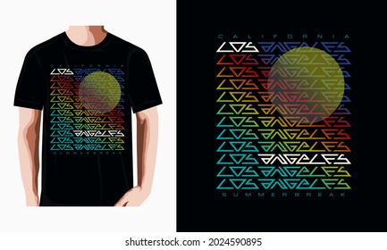 los angeles stylish t-shirt and apparel abstract design. Vector print, typography, poster. and more.
