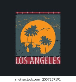 Los angeles stylish t-shirt and apparel abstract design. Vector print, typography, poster