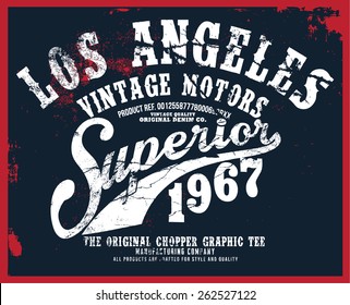 los angeles superior tee graphic