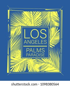 Los Angeles surf typography, t-shirt graphics vectors.