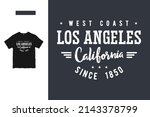 Los Angeles t shirt design