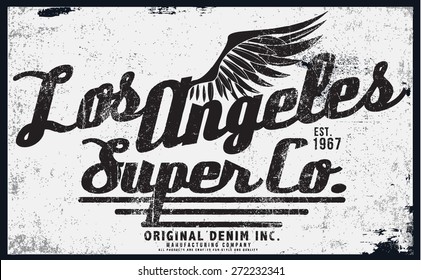 los angeles tee graphic