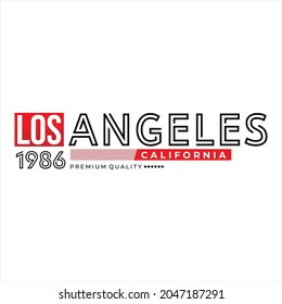 Los Angeles Text, Typography, Perfect for Printing T-shirts, Banners, Posters and More