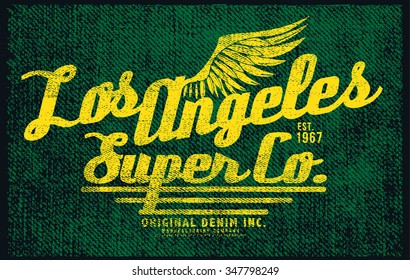 los angeles t-shirt graphic