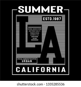 los angeles typography design tee for t shirt print,vector illustration