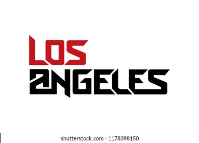 Los Angeles typography design vector, for t-shirt, poster and other uses