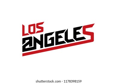 Los Angeles typography design vector, for t-shirt, poster and other uses