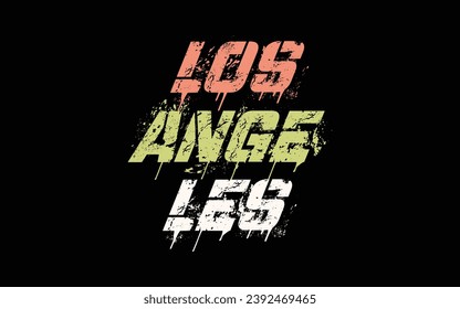 Los angeles typography design vector