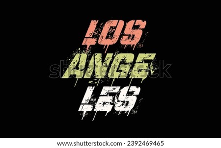 Los angeles typography design vector