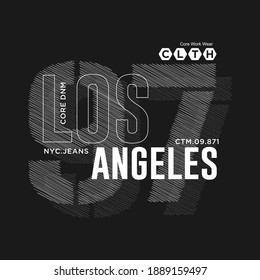 LOS ANGELES typography graphic design, for t-shirt prints, vector illustration
