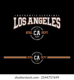 los angeles typography slogan print t shirt or sweatshirt .