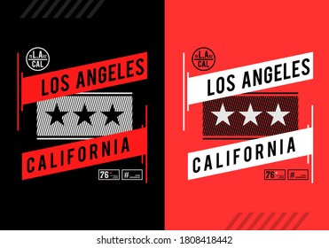 LOS ANGELES typography slogan for t-shirt. Vector print, typography, poster. Global swatches.
