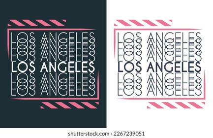 Los Angeles Typography and Streetwear Design