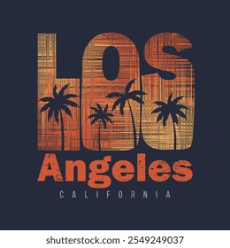 Los angeles tipografia vetor t camisa design ilustração 	