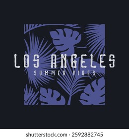 Los angeles typography vector t shirt design illustration 	