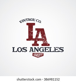 los angeles varsity - label theme