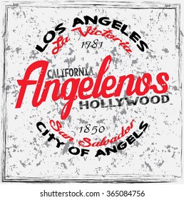Los Angeles, Vector illustration