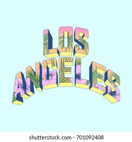 Los Angeles vector illustration for t-shirt