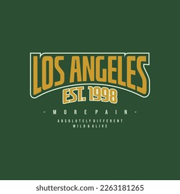 los angeles vector typography for t-shirt. perfect for simple style