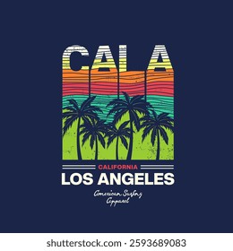 los angeles  Vintage design. Typography, t-shirt graphics