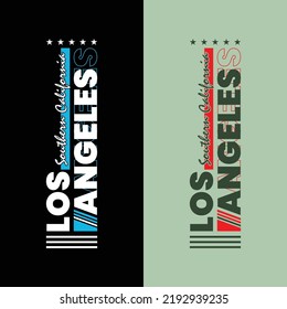 Los angeles Vintage typography design in vector illustration.clothing,t shirt,apparel and other uses.Abstract design with the grunge and denim style. Vector print, typography, poster.