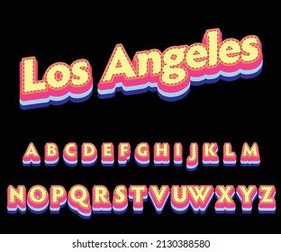 los angeles vintage, typography t shirt design, los angeles typography, vector, text, 