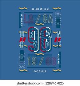 los angeles/california cool graphic typography vector design  t shirt