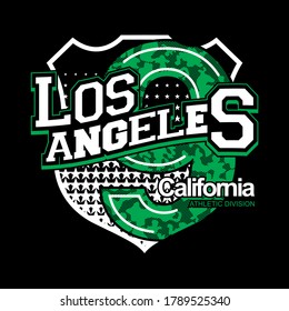 Los Angeles,California.vintage and typography design in vector illustration.clothing,apparel and other uses.Eps10