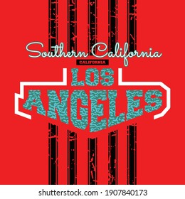 Los Angeles.Vintage and typography design in vector illustration.Clothing,t-shirt,apparel and other uses.Eps10