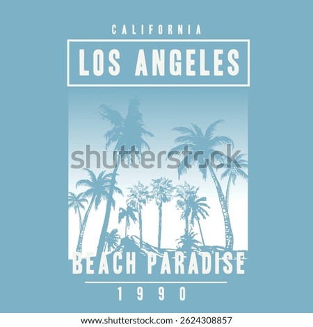 Los angels Summer Long Beach in California , sunset beach artworks, beach paradise, beach prints, placements prints, California vector illustration, for t-shirt print and other uses.