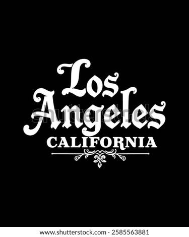 Los Angles California Text T-Shirt