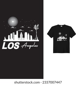 Los angles Vector  design t-shirt