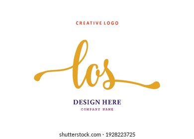 LOS lettering logo is simple, easy to understand and authoritative