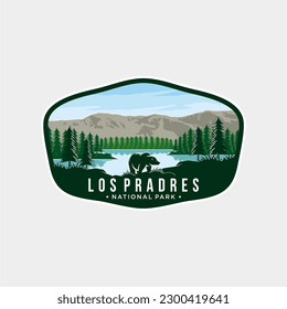 los padres National Forest emblem patch logo illustration