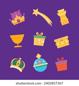 Los Reyes Magos ( Translation - Three Wise Men ). Happy epiphany day. January 6. Nativity of Jesus. Vector illustration decorative elements for Poster, Banner, Flyer, Greeting, Card, Cover, Post.