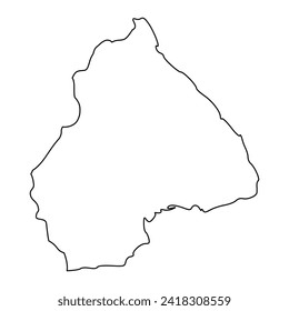 Los Santos Province map, administrative division of Panama. Vector illustration.