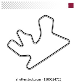 Losail circuit for motorsport and autosport. Qatar grand prix race track. 