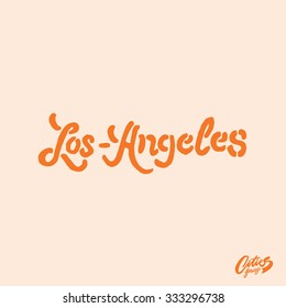 Los-Angeles - famous cities series lettering