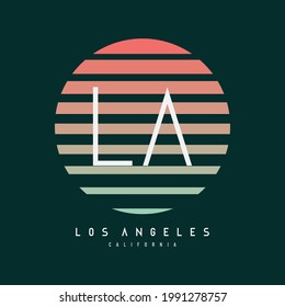 Losangeles typography vector illustration, perfect for the design of t-shirts, shirts, hoodies, etc 