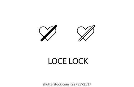 Stockillustration mit doppeltem Symboldesign: Lose lock