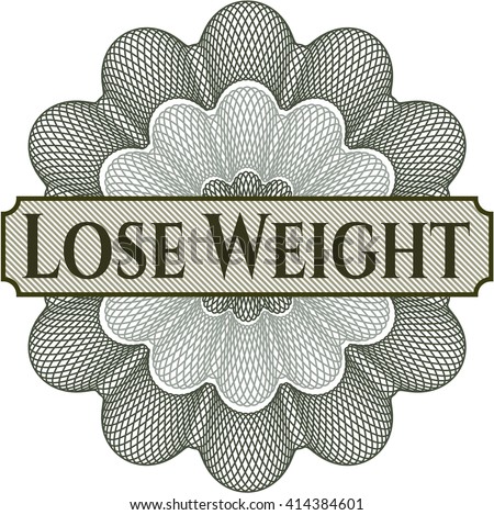 Lose Weight abstract linear rosette