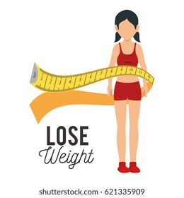 lose weight concept icons