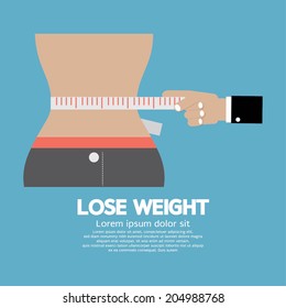 Lose Weight Concept Vector Illustration